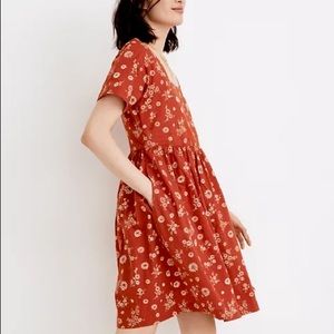 Madewell Mini Dress in Cottage Floral